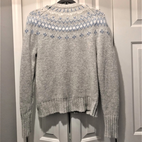 J. Crew Jeweled Embellished Fair Isle Sweater - Picture 2 of 7